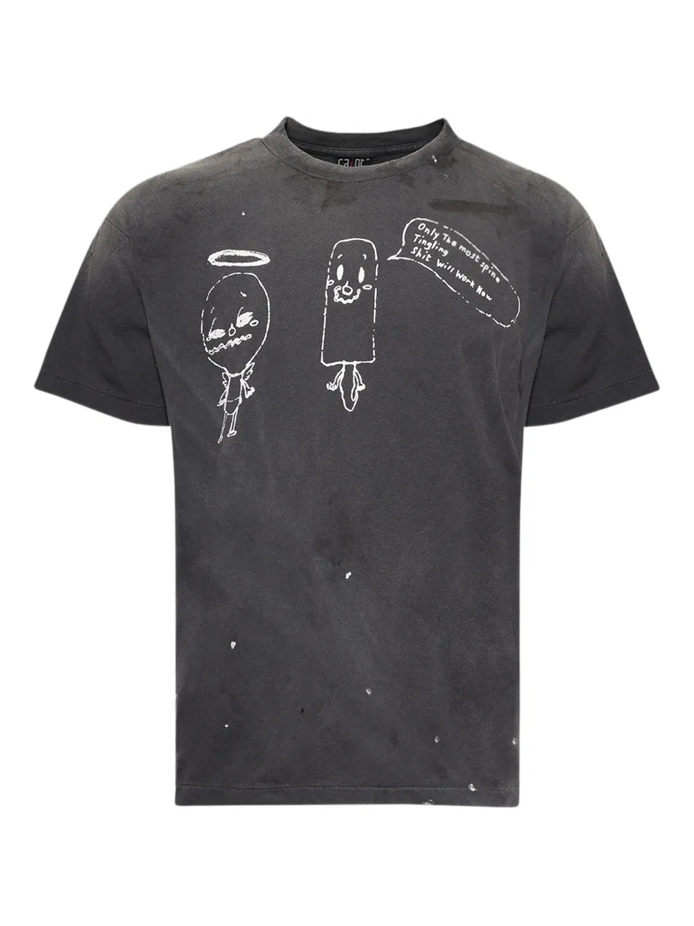 SAINT MXXXXXX T-shirt met print Zwart