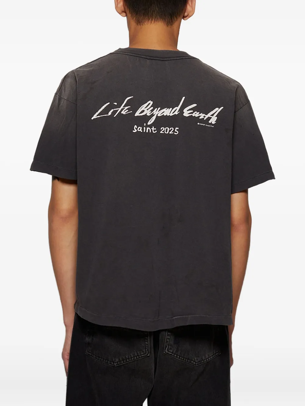 SAINT MXXXXXX T-shirt met print Zwart