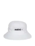SAINT MXXXXXX logo-print bucket hat - White