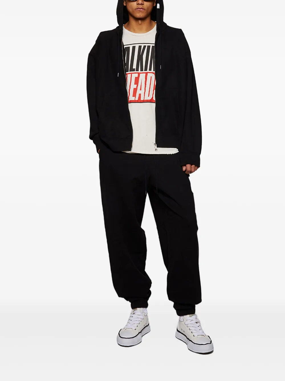 Maison MIHARA YASUHIRO Trainingsbroek met logopatch - Zwart