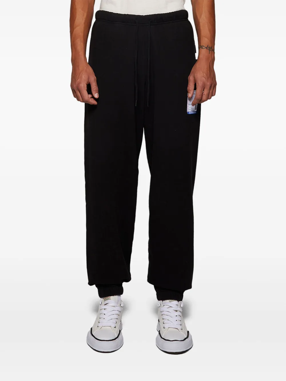 Miharayasuhiro Logo-appliqué Track Pants In Black