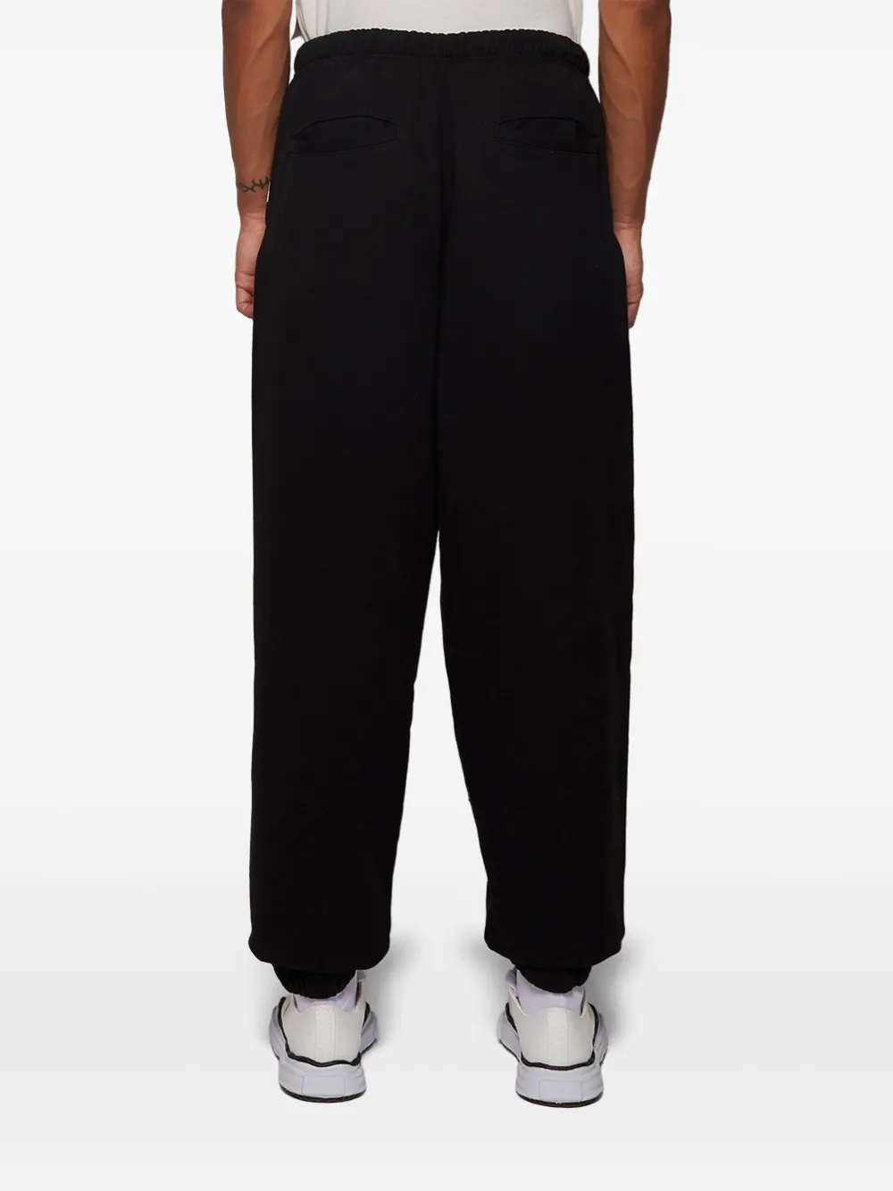Miharayasuhiro Logo-appliqué Track Pants In Black