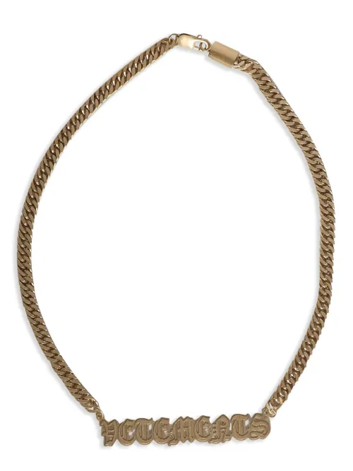 Collier à logo gothique - VETEMENTS - Modalova