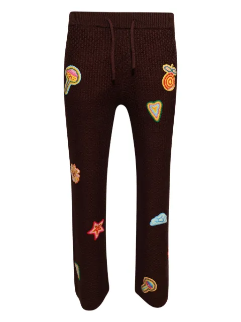 Casablanca pantalones con detalle de parche