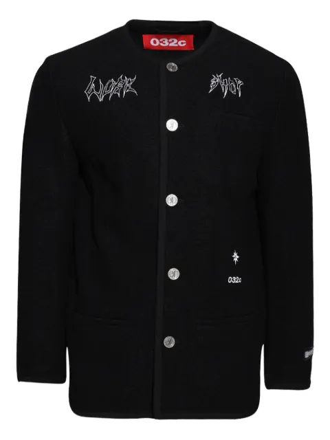 032c Ghost Writer button-up embroidered jacket
