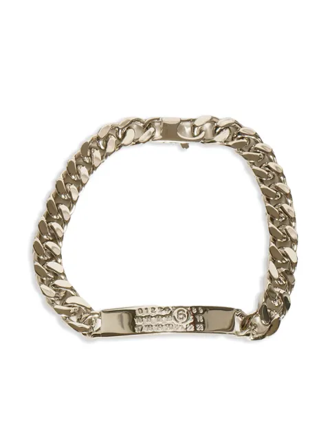 MM6 Maison Margiela Minimal Logo ID Tag bracelet
