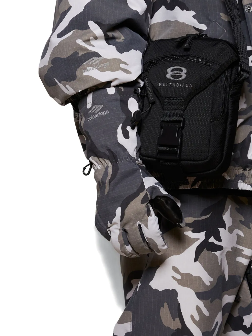 Balenciaga Camouflage-pattern Ski Gloves