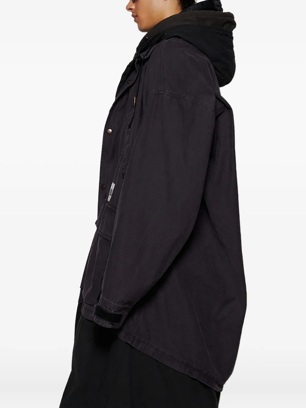 Maison MIHARA YASUHIRO Katoenen jas Zwart
