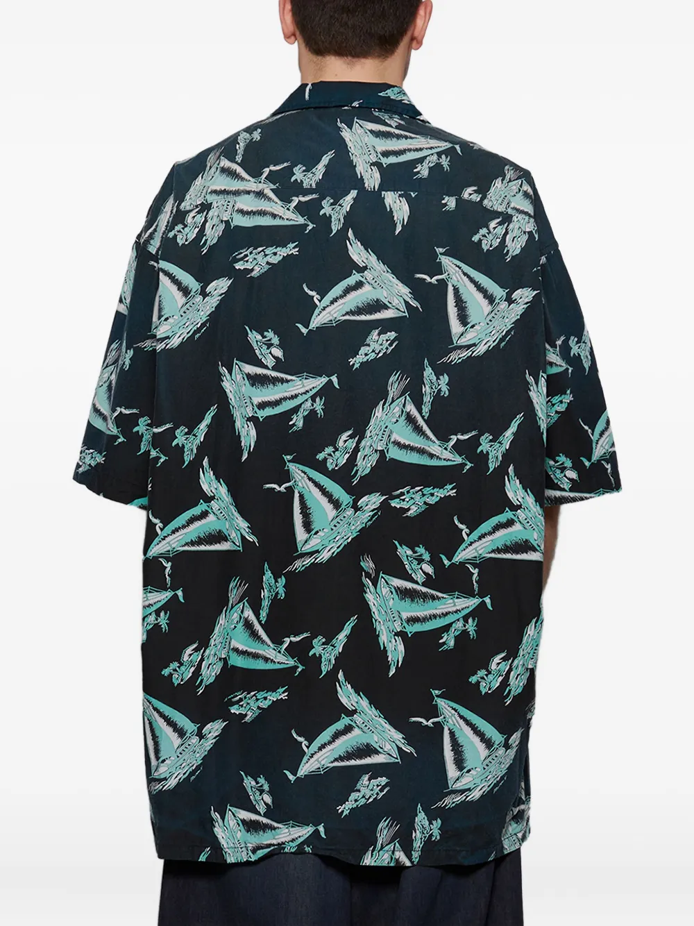 Maison MIHARA YASUHIRO Aloha overhemd Zwart