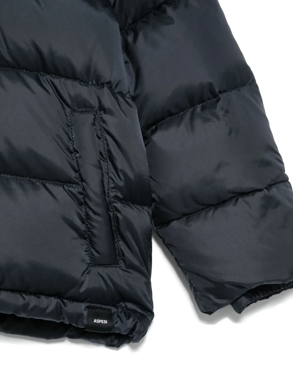 Aspesi Kids Donsjack met capuchon Blauw