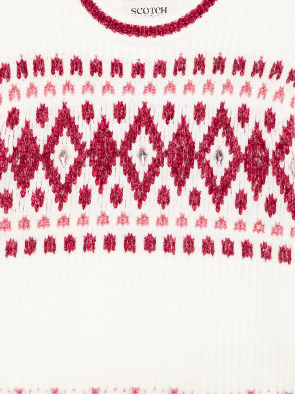 Scotch & Soda Sweater met print Wit
