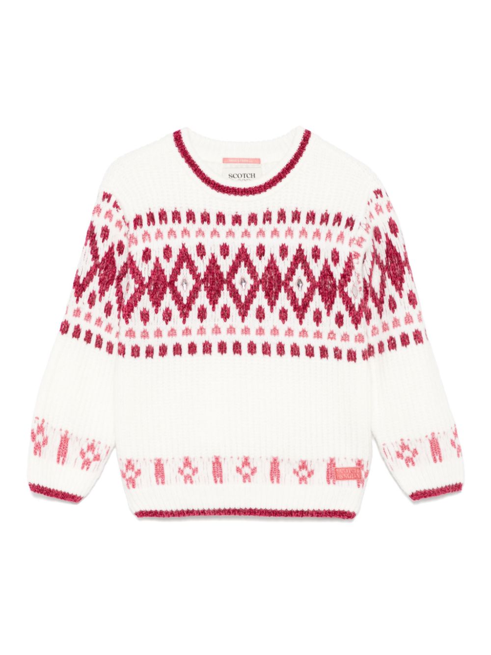 Scotch & Soda fair-isle sweater - White