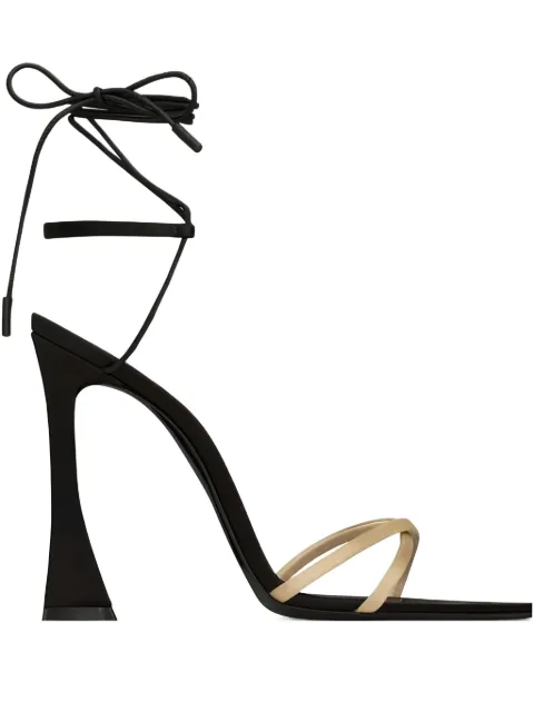 Saint Laurent 110mm Liza lace-up sculpted-heel sandals