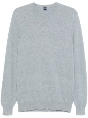 Fedeli クルーネック カシミアセーター | ブルー | FARFETCH JP