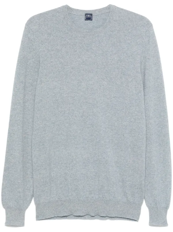FEDELI ニット　セーター　ブルー　カシミヤ100% Fedeli カシミア セーター | ブルー | FARFETCH JP