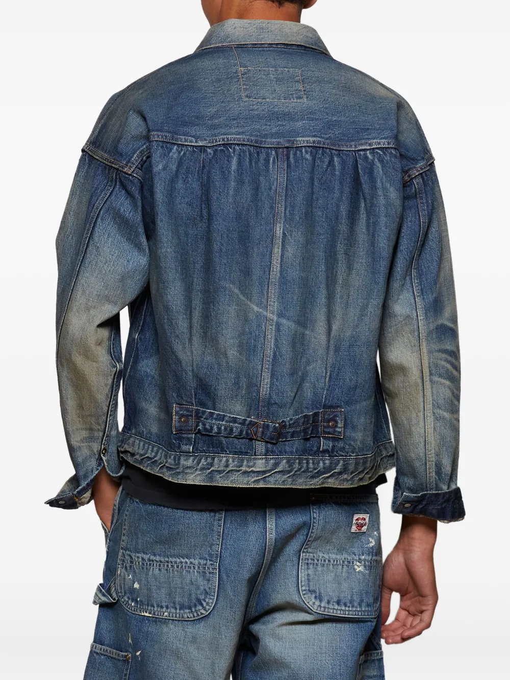 SAINT MXXXXXX Denim jack met zak Blauw