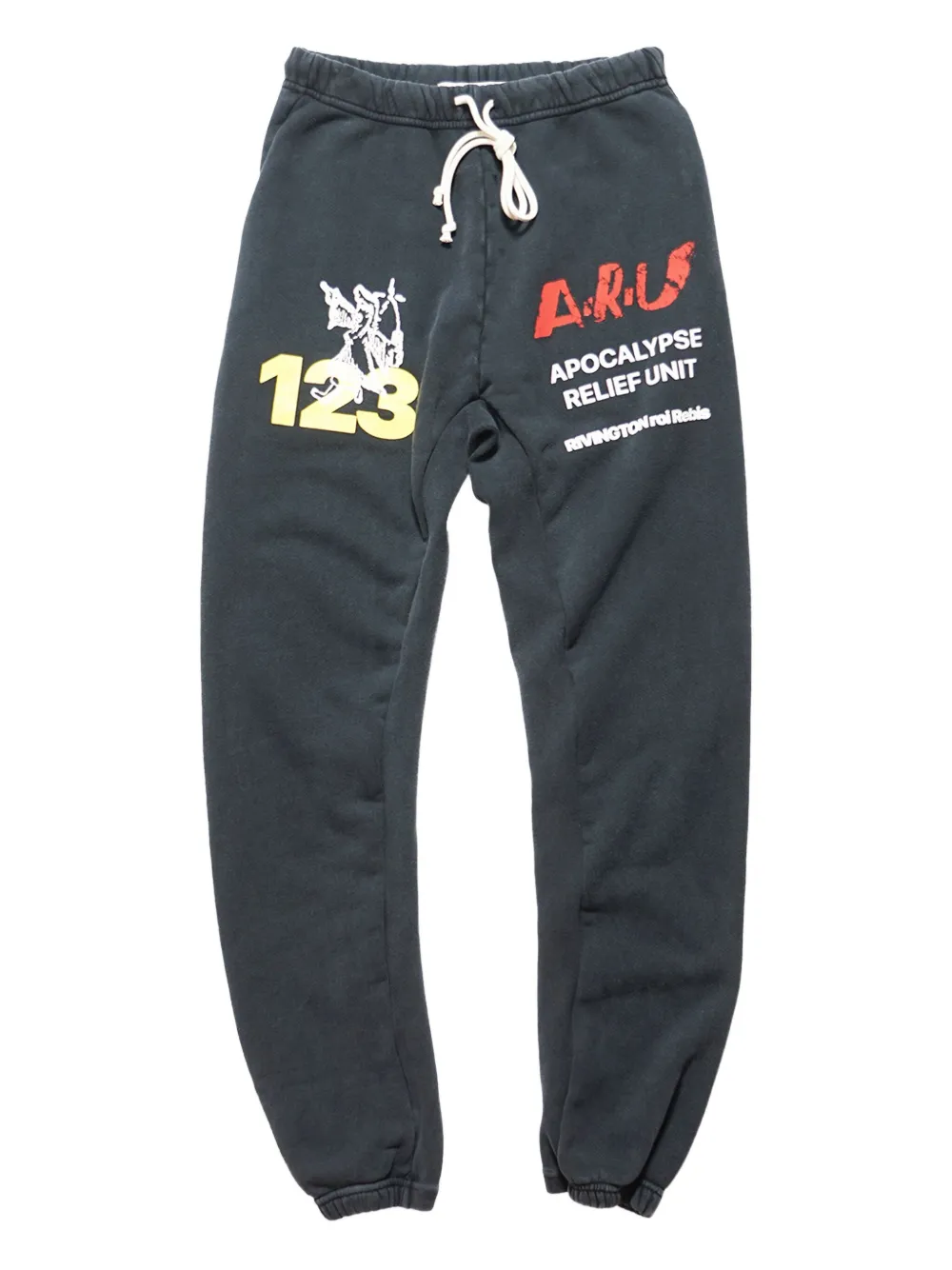 RRR123 cotton track pants | Black | Image 1