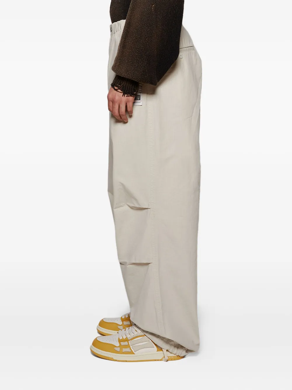 Maison MIHARA YASUHIRO Parachute broek Beige