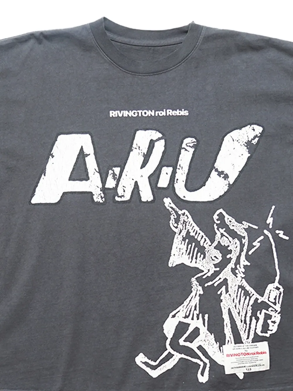 RRR123 cotton T-shirt - Grijs