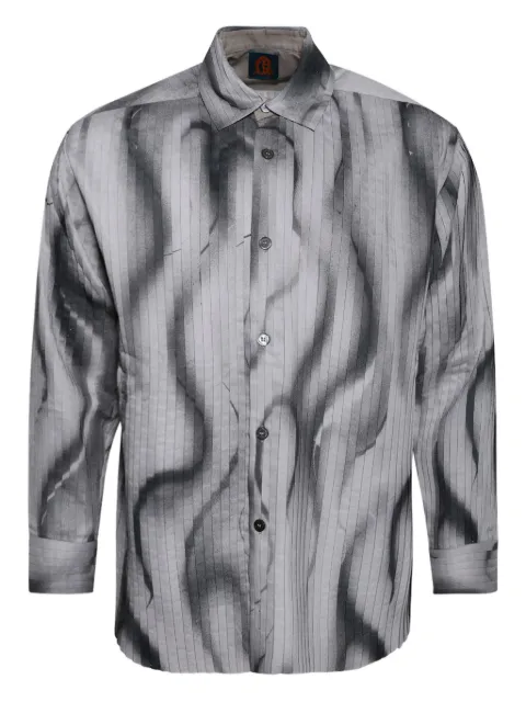 Casella Meyer pleated print shirt