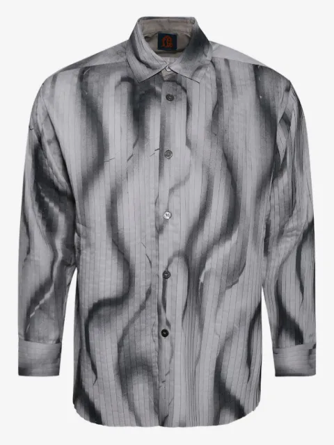 Casella Meyer pleated print shirt