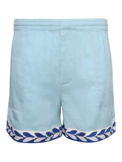 BODE pantalones cortos Seedling con hojas bordadas