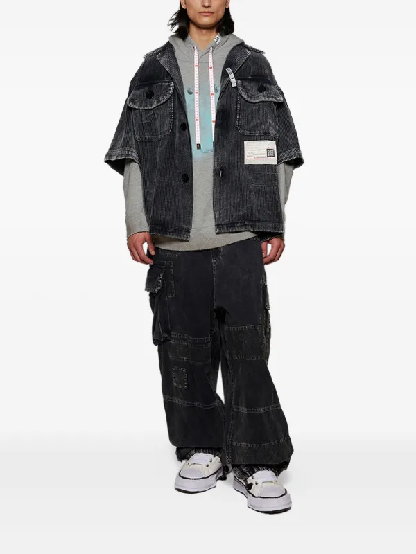 Maison Mihara Yasuhiro ブラック コーデュロイシャツ Maison MIHARA YASUHIRO コーデュロイ シャツ | ブラック | FARFETCH JP