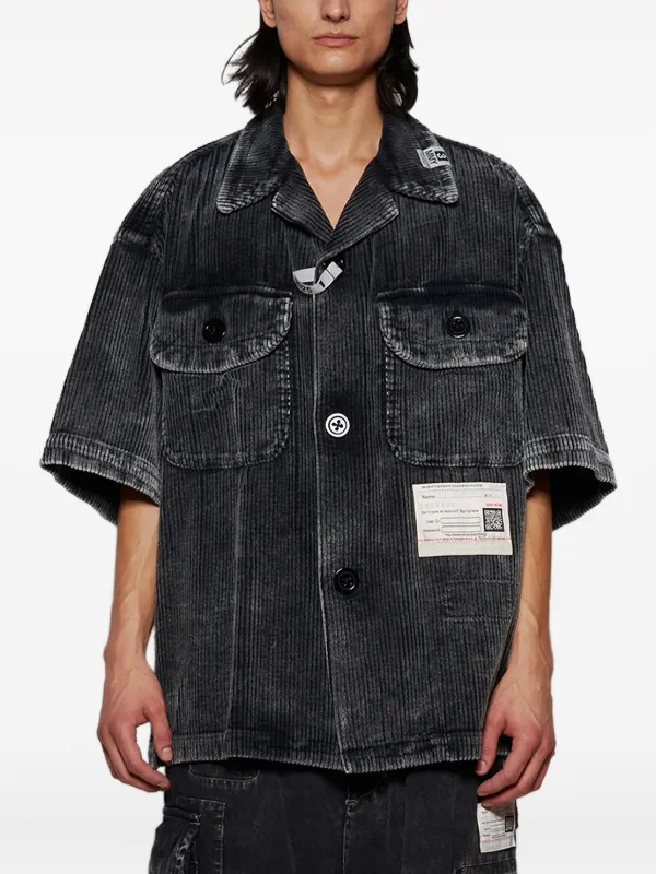 Maison MIHARA YASUHIRO コーデュロイ シャツ | ブラック | FARFETCH JP