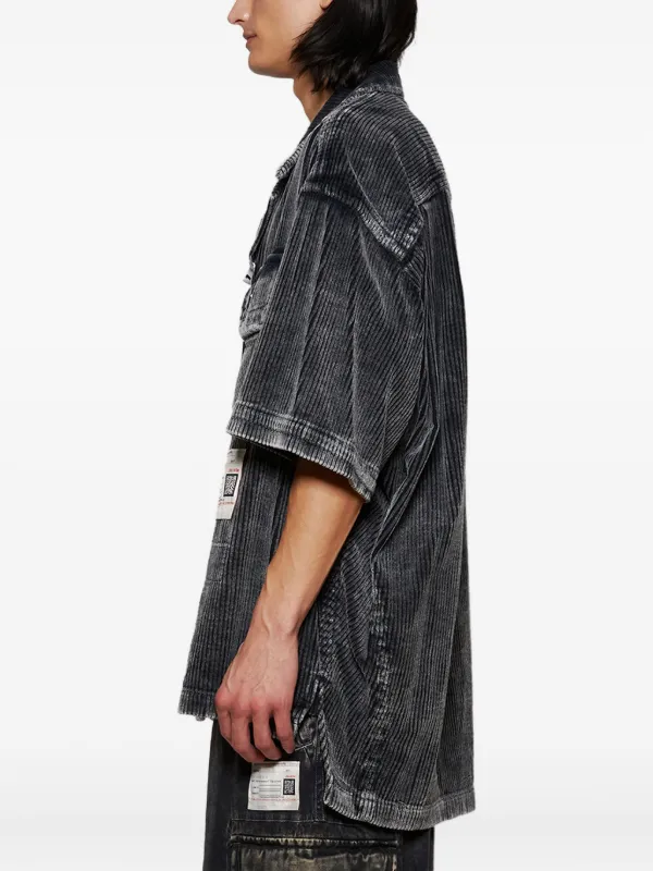 Maison MIHARA YASUHIRO コーデュロイ シャツ | ブラック | FARFETCH JP