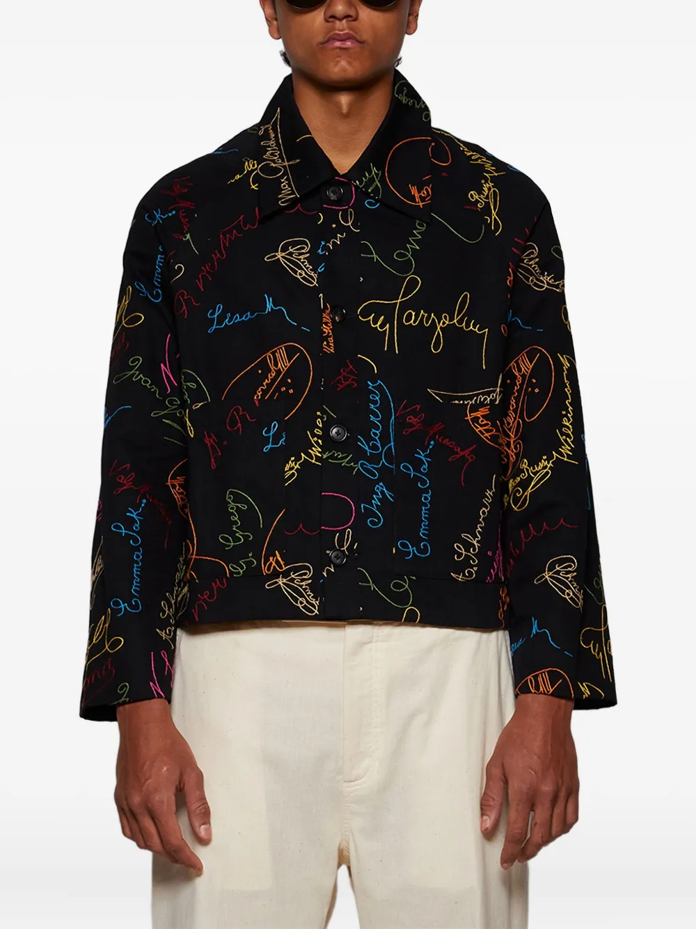 BODE Jack met print Zwart