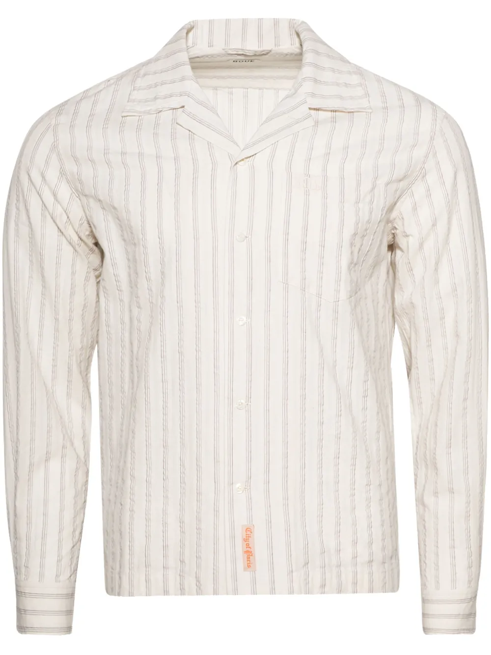 BODE camisa con rayas estampadas | blanco | Image 1