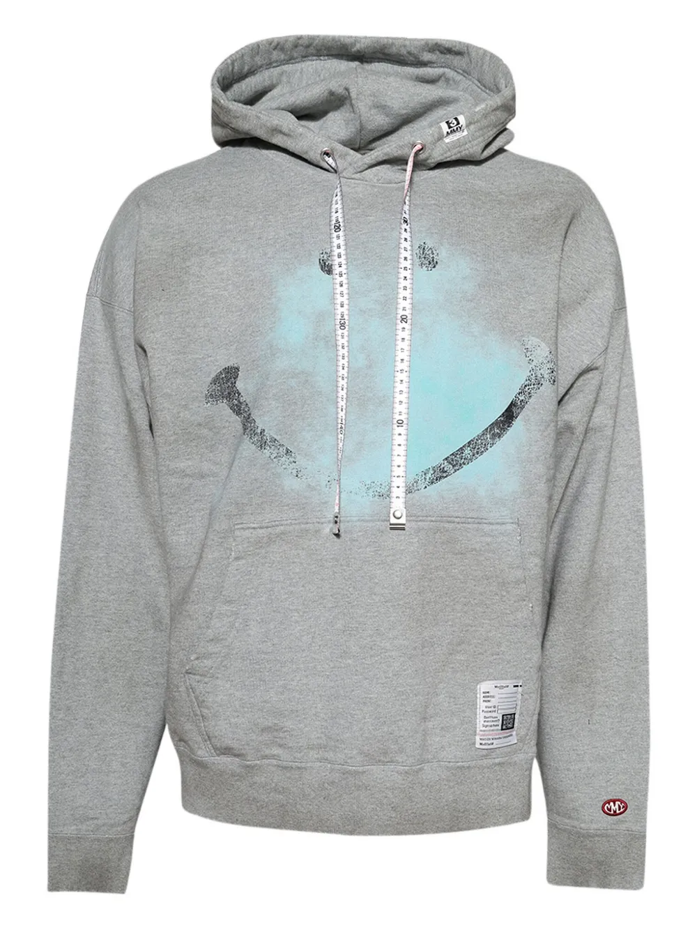 Maison MIHARA YASUHIRO hoodie con motivo Smiley | gris | Image 1