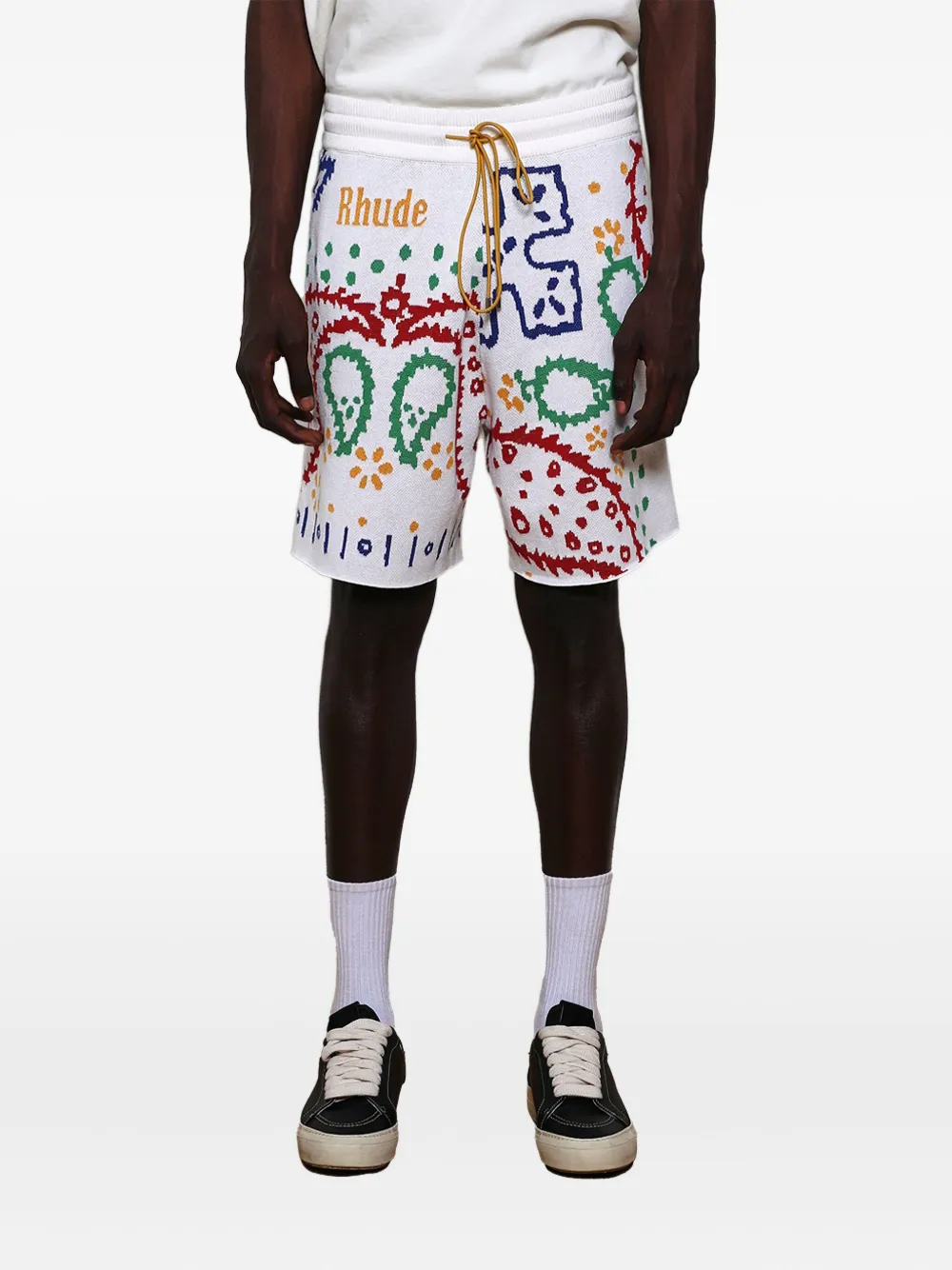 RHUDE short à motif cachemire en intarsia | Shorts de sport & shorts de running | Image 2