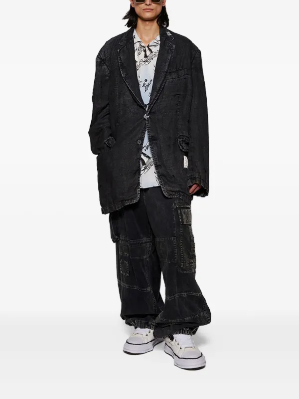 Maison MIHARA YASUHIRO Repair カーゴパンツ | ブラック | FARFETCH JP