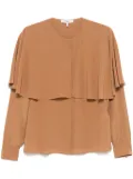 Chloé layered shirt - Brown