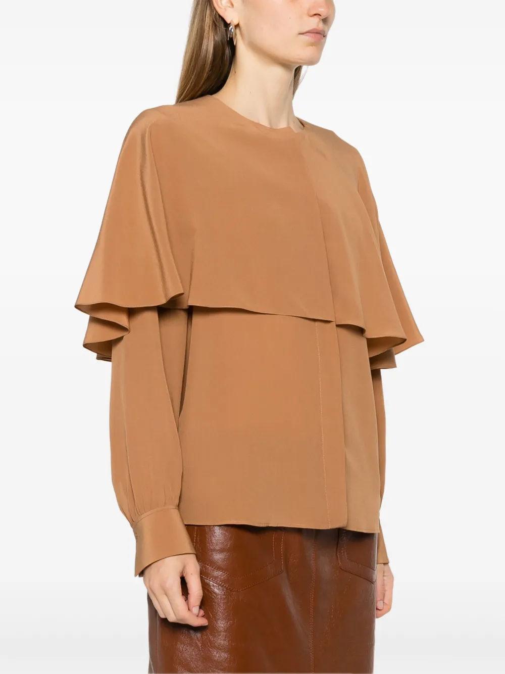 Chloé Gelaagd T-shirt Bruin