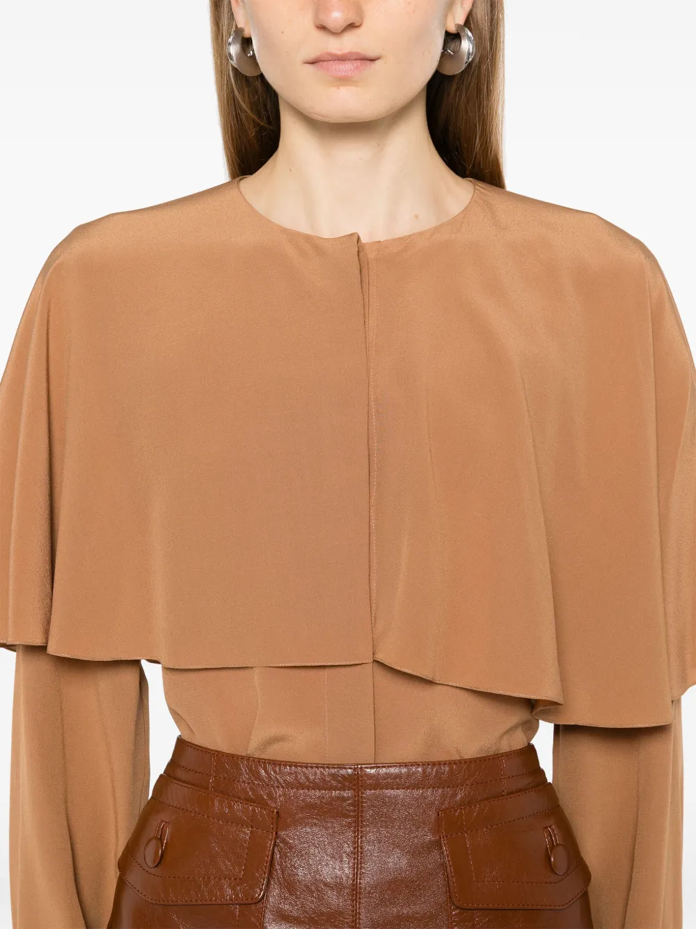 Chloé Gelaagd T-shirt Bruin