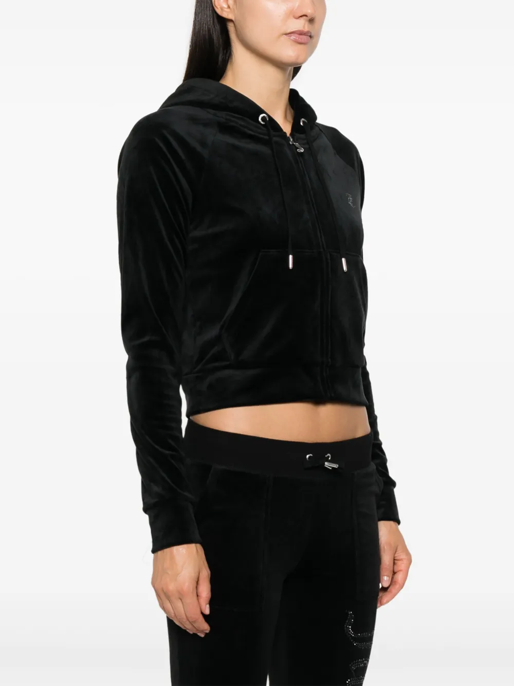 Juicy Couture ベロアパーカー | ブラック | FARFETCH JP