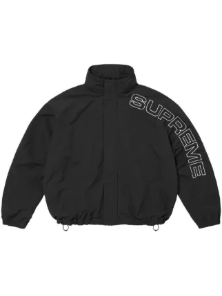 Supreme Spellout-embroidered Track Jacket | Black | FARFETCH CY