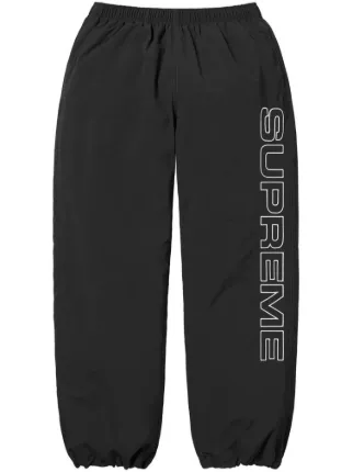 Supreme Spellout-embroidered Track Pants | Black | FARFETCH