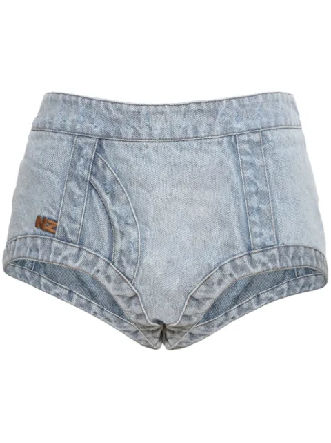 Natasha Zinko washed denim shorts