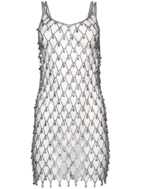 Rabanne embellished-chain dress