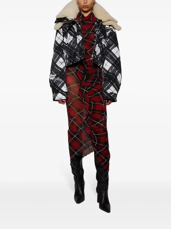 Jean Paul Gaultier Layered shearling-collar Jacket | Black