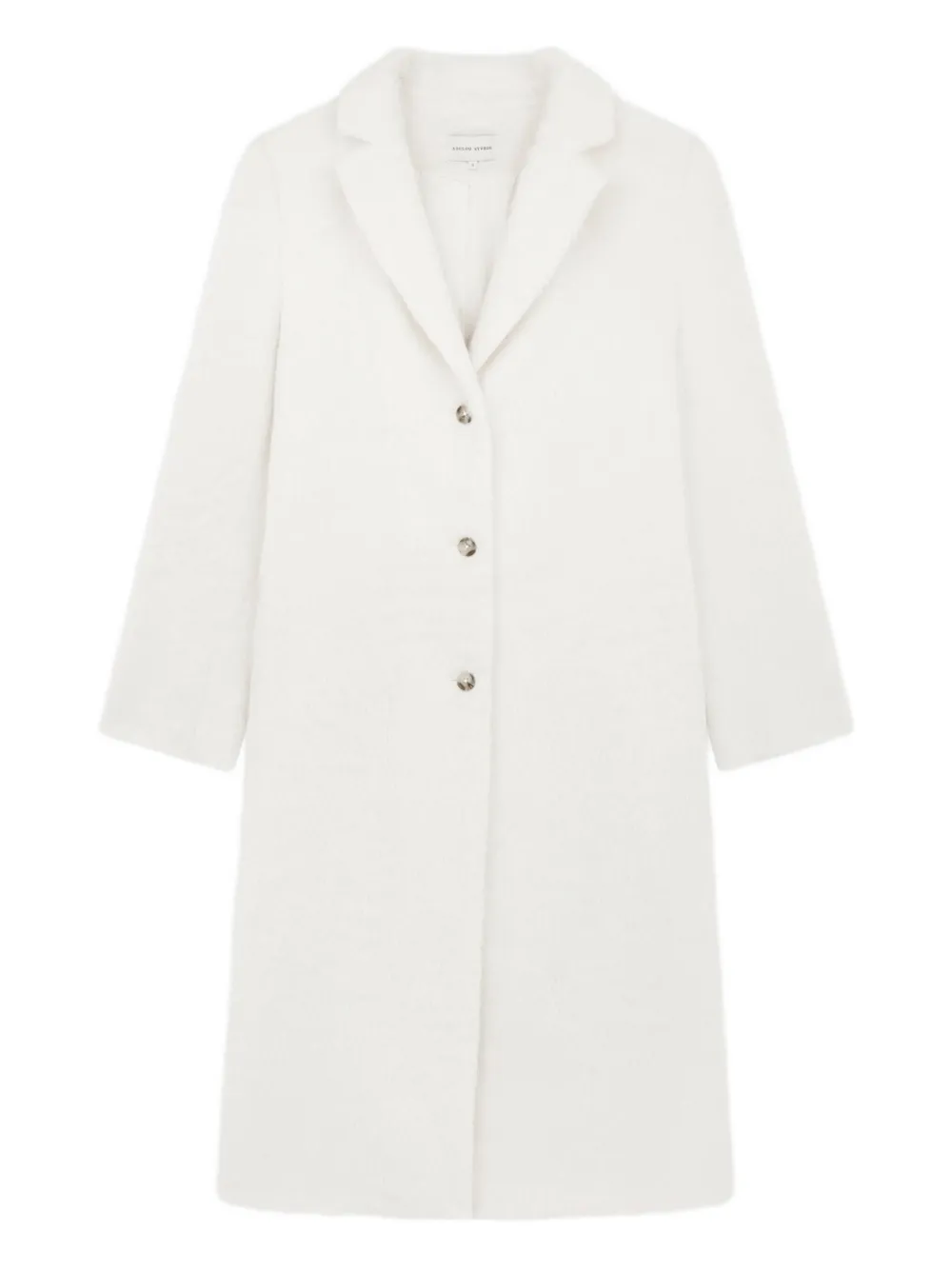 Loulou De Saison Button-fastening Alpaca Wool-blend Coat In White