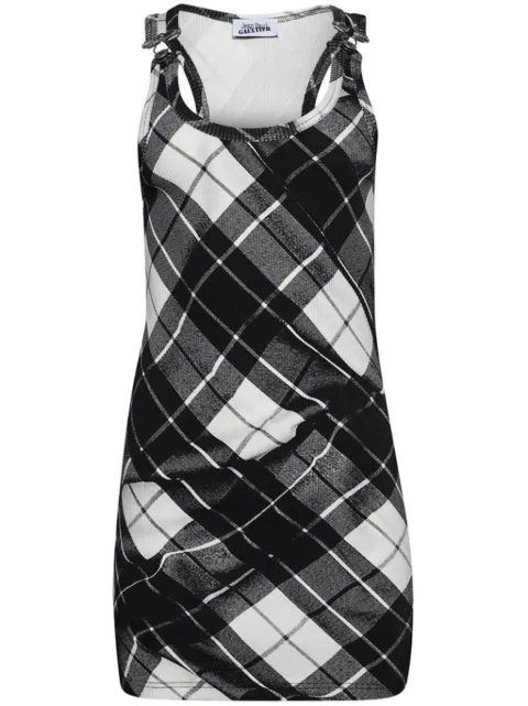 Jean Paul Gaultier strapped tartan dress