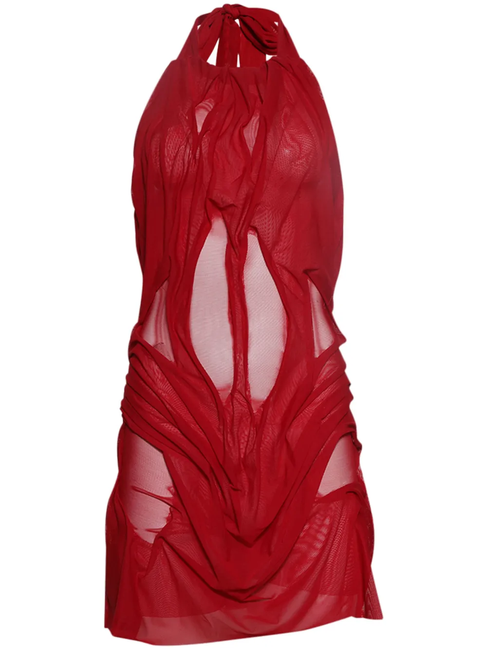 Di Petsa robe drapée à dos-nu | rouge | Image 1