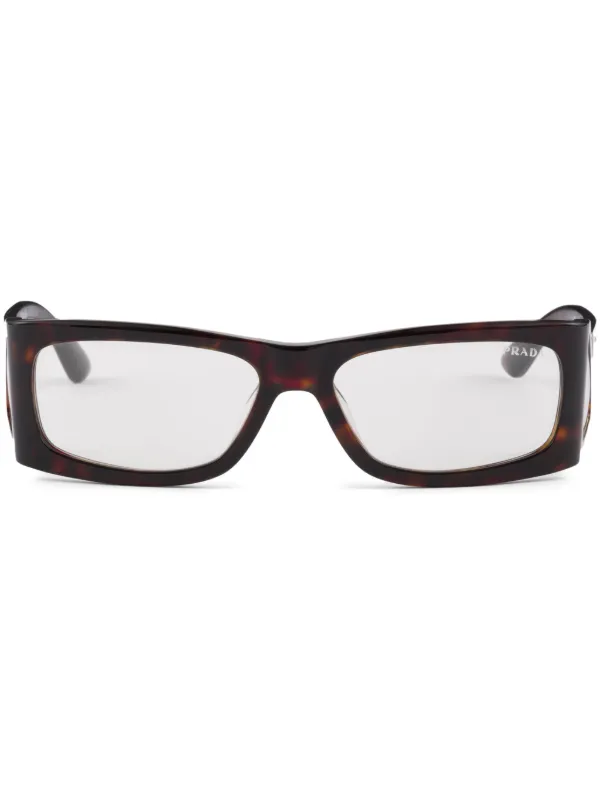 楽天 送料無料にならない Prada Eyewear スクエアフレーム サングラス | ブラウン 小物