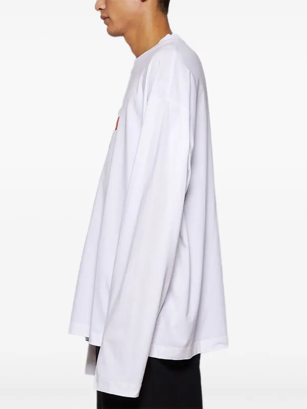 【VETEMENTS】ホワイト VTM 長袖Tシャツ VETEMENTS VTM T-shirt | White | FARFETCH TR