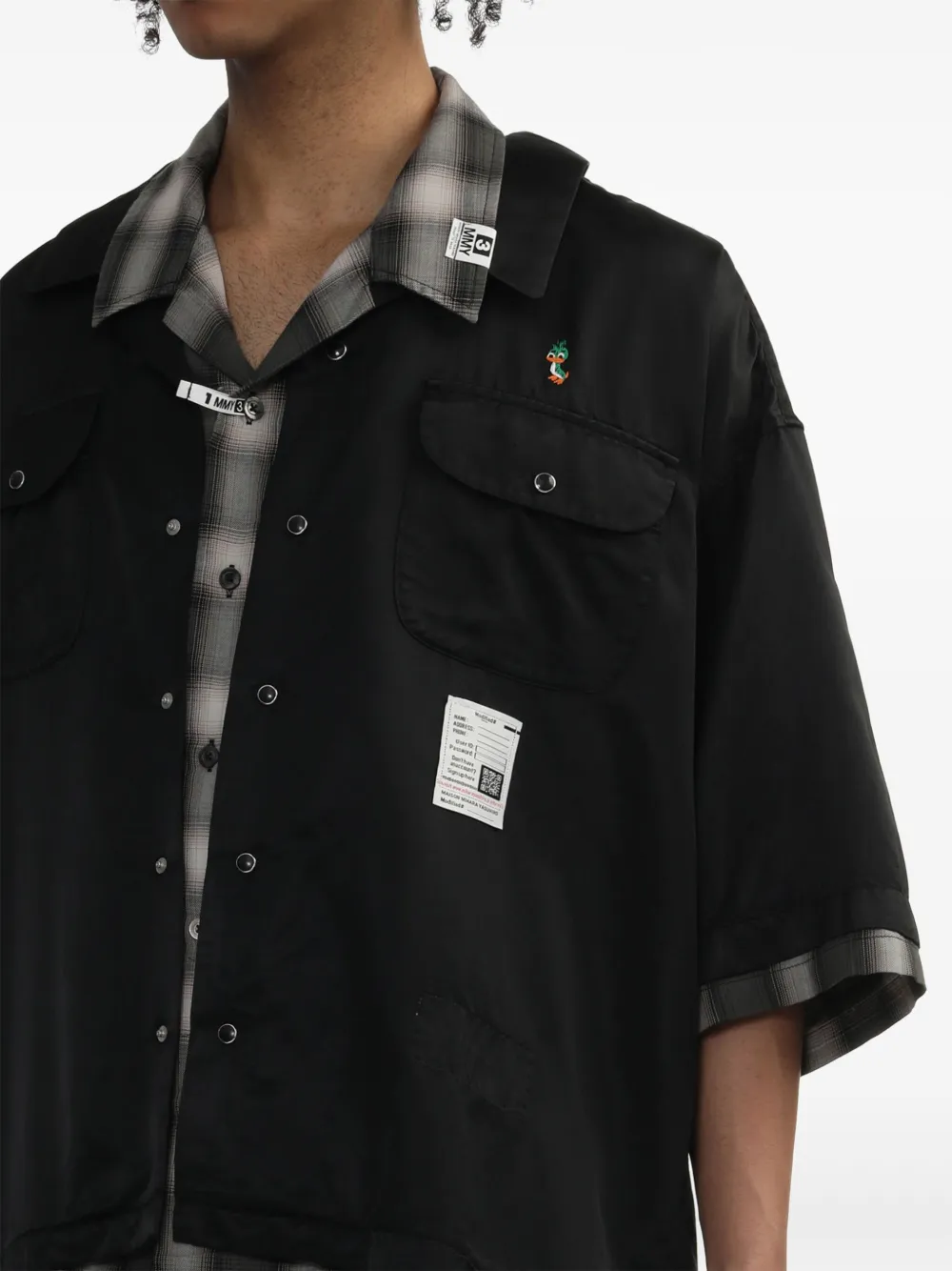 Maison MIHARA YASUHIRO DOUBLE LAYERED S S SHIRTS