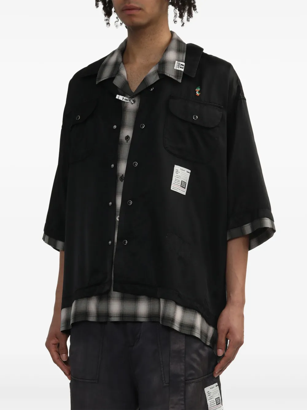 Maison MIHARA YASUHIRO DOUBLE LAYERED S S SHIRTS